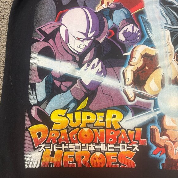 DBZ Shirt Large Black All Over Graphic Print Anime Handmade Indie Artist Tee - Picture 15 of 16